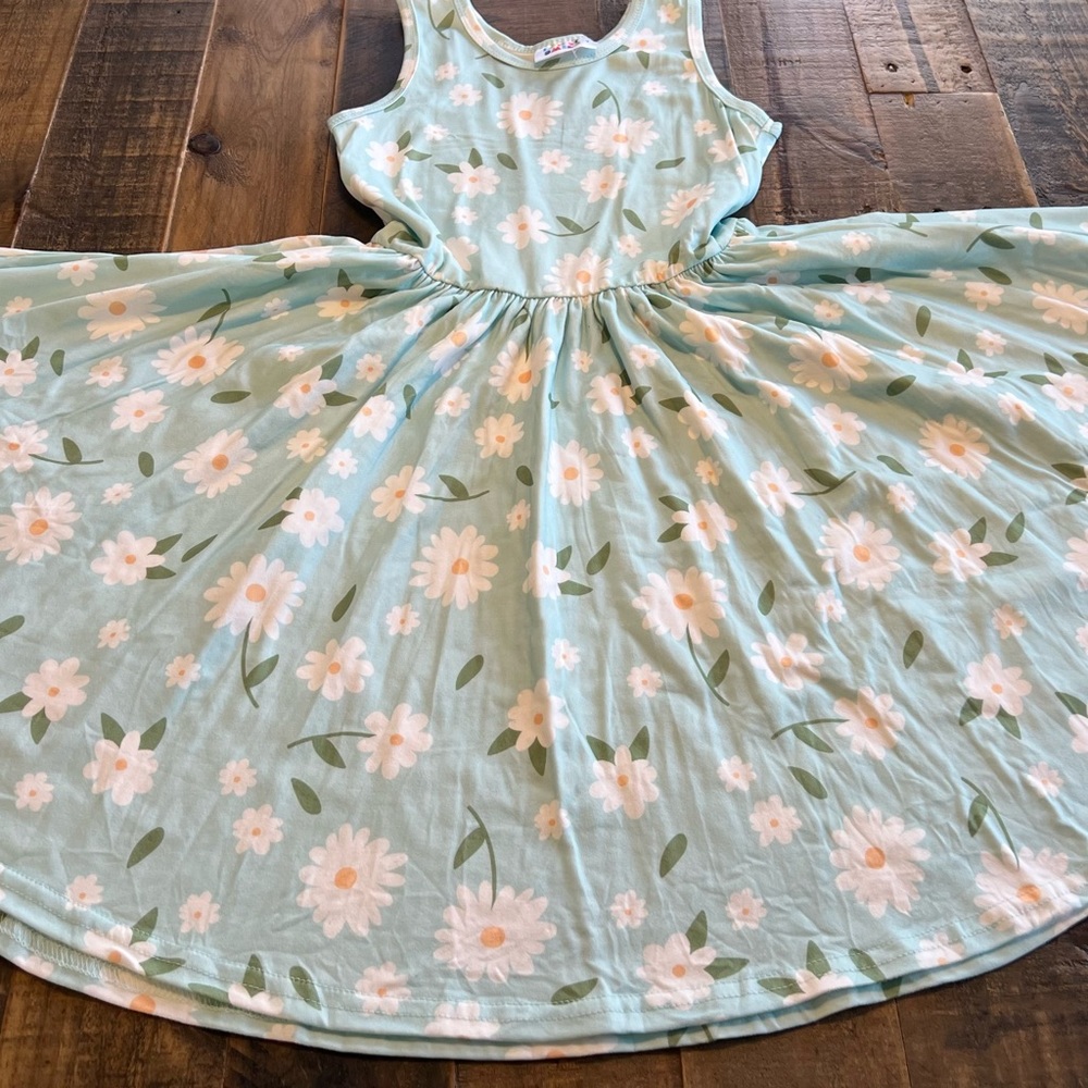 Dot Dot Smile size 3/4, 5/6 or 7 girls floral tank twirl dress new